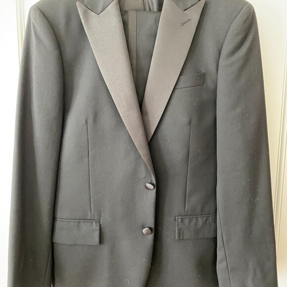 JCrew Factory Thompson Tuxedo jacket & pants black - Picture 8 of 14
